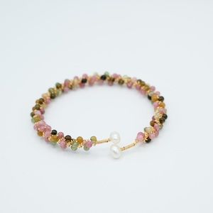 Crystals & Fresh Water Pearl Colorful Bracelet